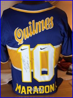 Diego Maradona Hand Signed Retro Boca Junior HOME Jersey #10 PSA CARD & COA