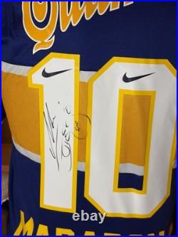 Diego Maradona Hand Signed Retro Boca Junior HOME Jersey #10 PSA CARD & COA
