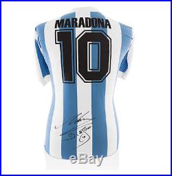 Diego Maradona Signed Argentina Shirt Number 10 Autograph Jersey