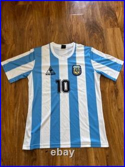 Diego Maradona signed Argentina World Cup Home Shirt With COA Included