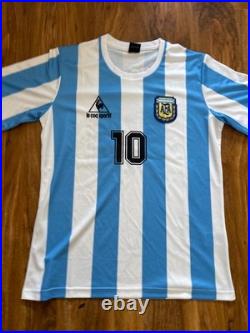 Diego Maradona signed Argentina World Cup Home Shirt With COA Included