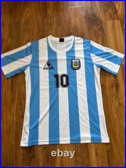 Diego Maradona signed Argentina World Cup Home Shirt With COA Included
