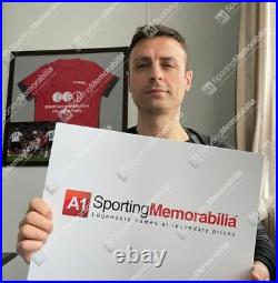 Dimitar Berbatov Signed Manchester United Shirt Home, 2019/2020, Number 9 Gi