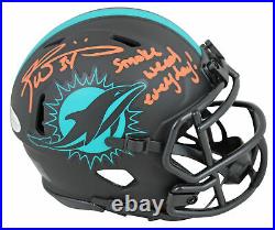 Dolphins Ricky Williams SWE Signed Eclipse Speed Mini Helmet BAS Witnessed