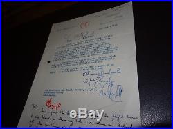 Donald Campbell-bluebird-signed Personal Letter On Personal Letterhead 1966