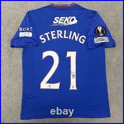 Dujon Sterling Signed Rangers 2024 Football Shirt with COA and Exact Photo Proof