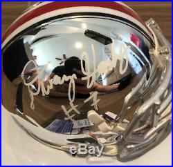 Dwayne Haskins Signed Mini Helmet Chrome OSU Ohio State JSA Rookie Auto COA