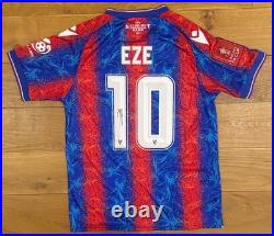 Eberechi Eze Hand Signed Crystal Palace 2025 FA Cup Winners Shirt + Coa