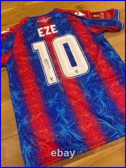 Eberechi Eze Hand Signed Crystal Palace 2025 FA Cup Winners Shirt + Coa