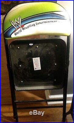 Eddie Guerrero Signed 2004 WWE SummerSlam Chair Wrestlemania WWF PSA/DNA RARE