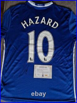 Eden Hazard Signed Chelsea 2016/17 Home Shirt With COA