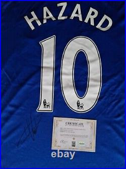 Eden Hazard Signed Chelsea 2016/17 Home Shirt With COA