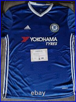 Eden Hazard Signed Chelsea 2016/17 Home Shirt With COA