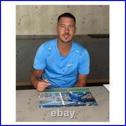 Eden Hazard Signed Chelsea Football Photo Goal vs Newcastle