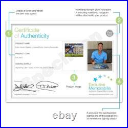 Eden Hazard Signed Chelsea Football Photo Goal vs Newcastle