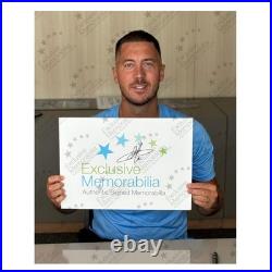 Eden Hazard Signed Chelsea Football Photo Goal vs Newcastle