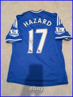 Eden Hazard Signed Chelsea Shirt Printed Autograph