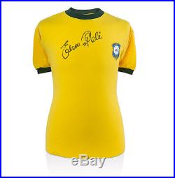 Edson Pele signed shirt Brazil 1970 Autograph
