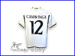 Eduardo Camavinga Real Madrid Signed 23/24 Shirt COA Proof