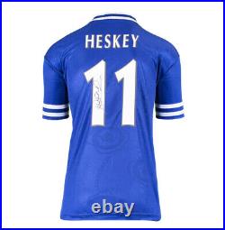 Emile Heskey Signed Leicester City Shirt 1997-98, Number 11 Autograph
