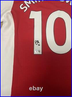 Emile Smith Rowe Signed Arsenal Shirt Superb £199 Beckett Authentication