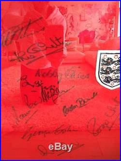 England 1966 World Cup Winner Shirt Signed By 10 Players With COA