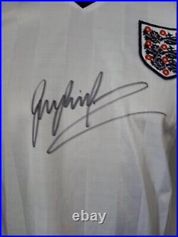 England 1986 Home Shirt Signed Gary Lineker