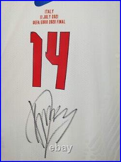 England Euro 2020 Final Shirt Signed By Kalvin Phillips