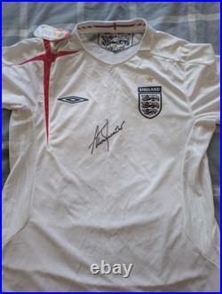 England Top Signed by Alan Shearer