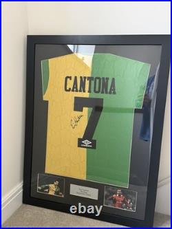 Eric Cantona Manchester United Framed Shirt With Signature NO COA
