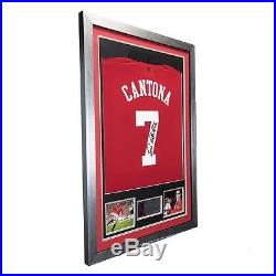Eric Cantona Signed Man Utd Framed Shirt COA