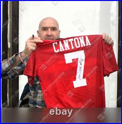 Eric Cantona Signed Manchester United Shirt 1996, Home, Number 7 Autograph