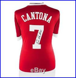 Eric Cantona Signed Manchester United Shirt Number 7 Autograph Jersey