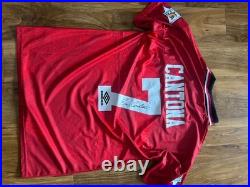 Eric Cantona signed Manchester United Home Shirt With COA Included