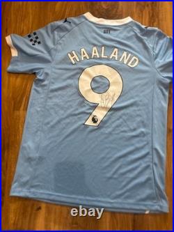 Erling Haaland Signed Manchester City Home Shirt With COA Included
