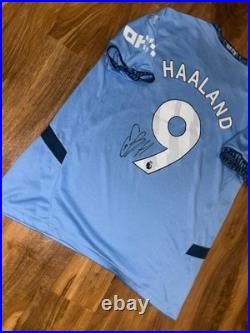 Erling Haaland hand signed Manchester City Home Shirt With Coa Included