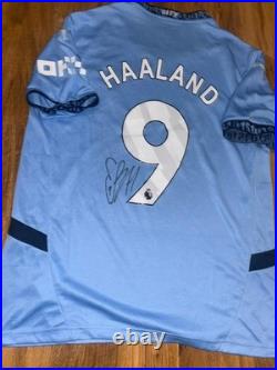 Erling Haaland hand signed Manchester City Home Shirt With Coa Included