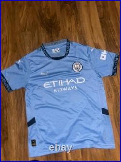 Erling Haaland hand signed Manchester City Home Shirt With Coa Included