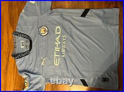 Erling Haaland signed Manchester City Home shirt with Coa included