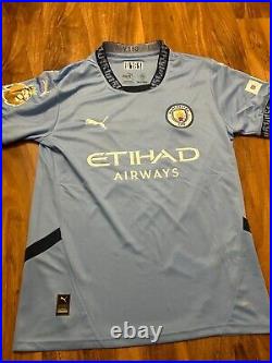 Erling Haaland signed Manchester City Home shirt with Coa included