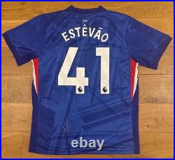 Estevao Willian Chelsea 25/26 Signed Premier League Shirt With Photo Proof