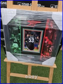Ethan Nwaneri Hand Signed ARSENAL Frame Memorabilia 2024/25 Season COA Guarantee