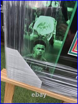 Ethan Nwaneri Hand Signed ARSENAL Frame Memorabilia 2024/25 Season COA Guarantee