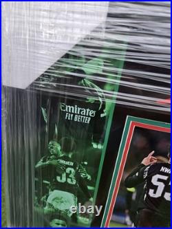 Ethan Nwaneri Hand Signed ARSENAL Frame Memorabilia 2024/25 Season COA Guarantee