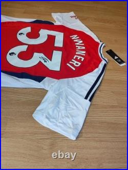 Ethan Nwaneri Signed Arsenal Shirt With Exact Photo Proof (DEBUT SEASON)