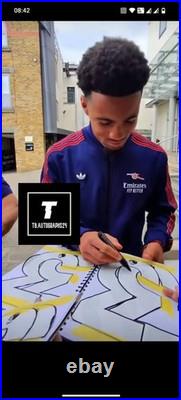 Ethan Nwaneri Signed Arsenal Shirt With Exact Photo Proof (DEBUT SEASON)