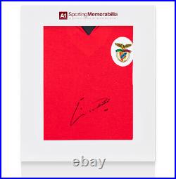 Eusebio Signed Benfica Shirt Gift Box Autograph Jersey