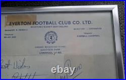 Everton Team Autographs Circa 1984/1985