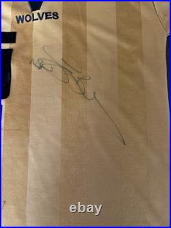 Excellent Condition Wolverhampton wanderers WWFC 1988 Signed Shirt Memorabilia