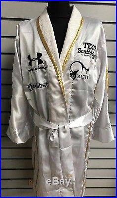 Exclusive Anthony Joshua MBE Hand Signed Boxing Robe/Gown World Champion COA